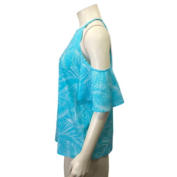 MICHAEL KORS $88 COLD SHOULDER TOP SZ MD NWT - Picture 3 of 7